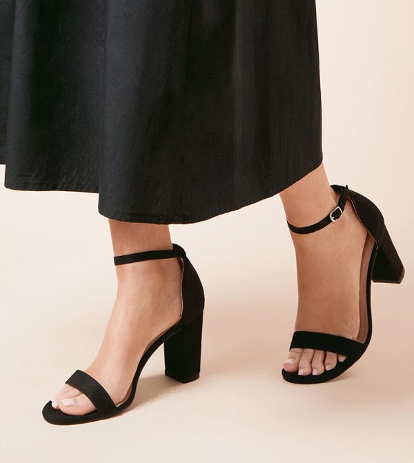 Ankle Strap Block Heel Sandals