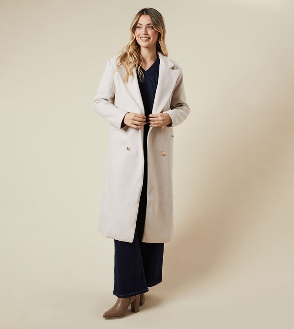 Double Breasted Collared Coat