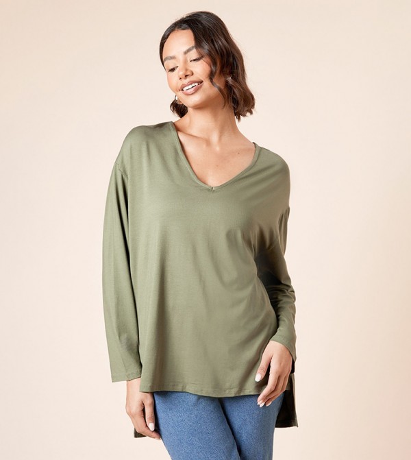Solid Long Sleeves Tunic