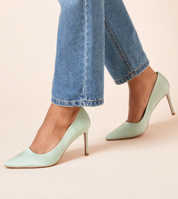 Dash Satin Pointed Toe Stiletto Heel Pumps