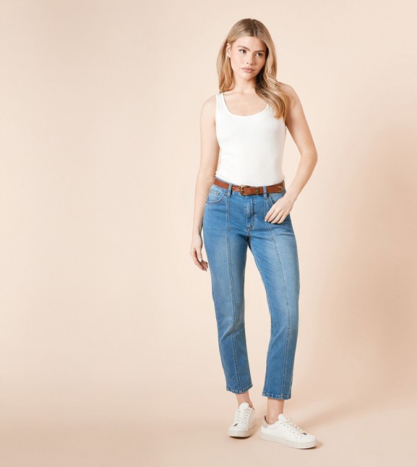 Seam Detail Slim Fit Jeans