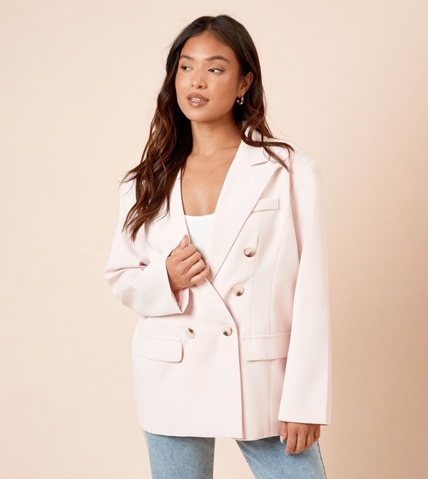 Petite Oversized Double Breasted Blazer