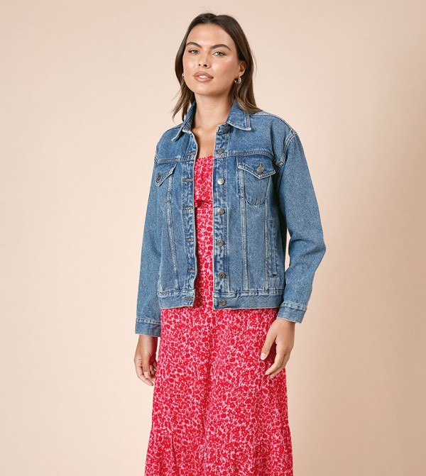Washed Oversized Denim Jacket