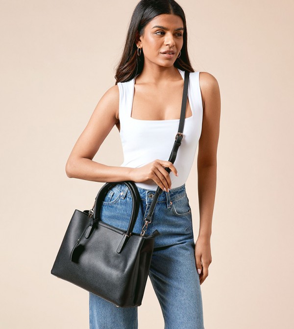 Relly Faux Leather Tote Bag