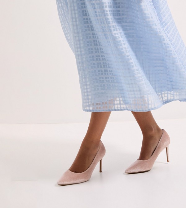 Dash Velvet Pointed Toe Heel Pumps