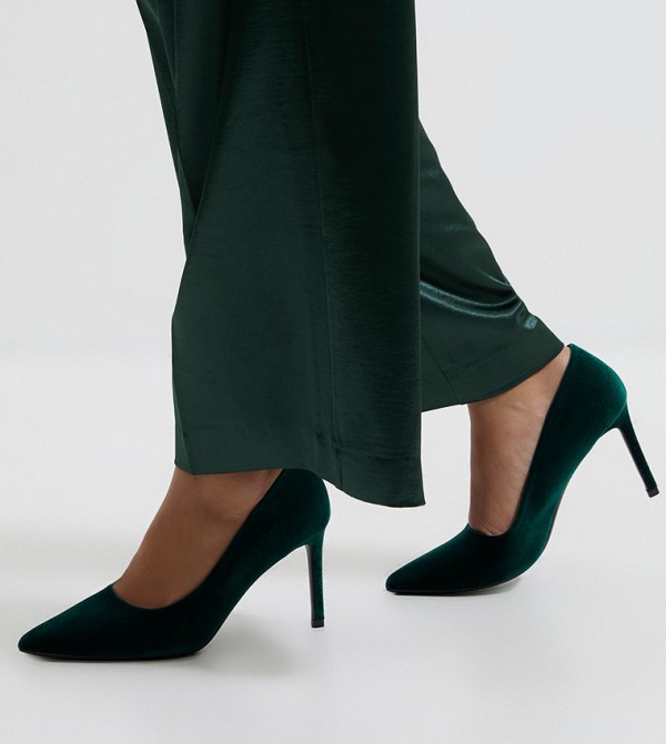 Dash Velvet Pointed Toe Stiletto Heel Pumps