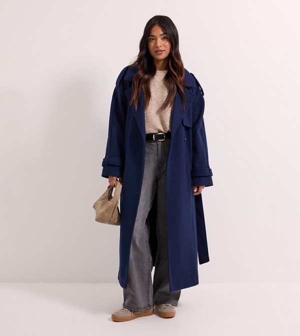 Petite Belted Trench Coat