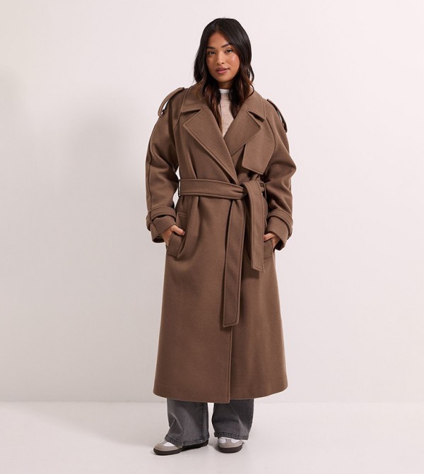 Petite Belted Trench Coat
