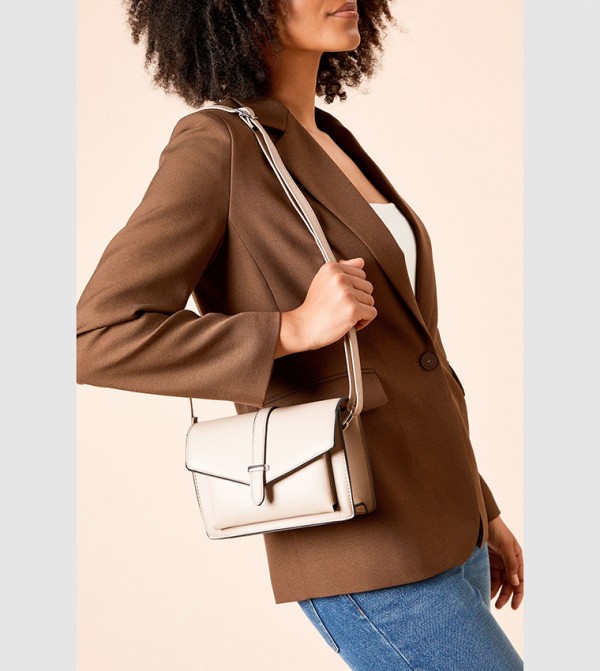 Paris Faux Leather Adjustable Strap Crossbody Bag