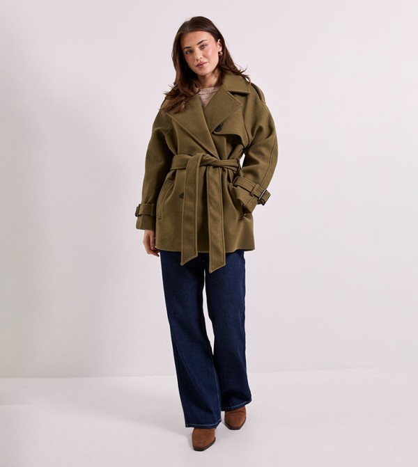 جاكيت بحزام 