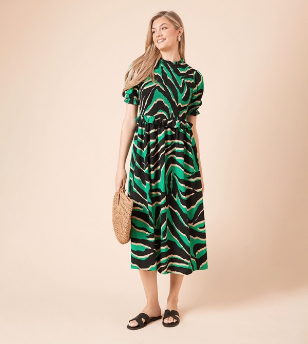 فستان ميدي بيبلوم كم باف 