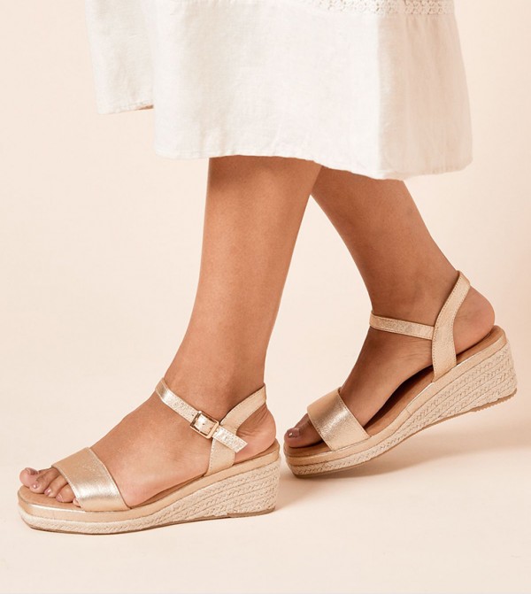 Regina Espadrille Square Toe Wedge Sandals