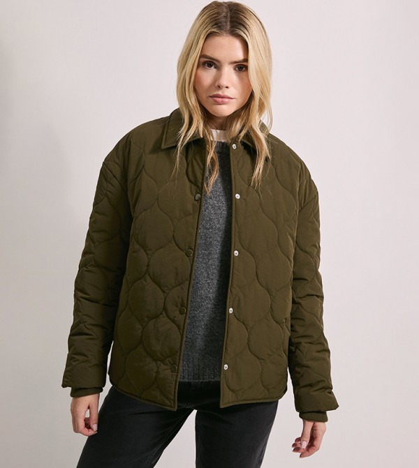 جاكيت مبطن كم طويل 