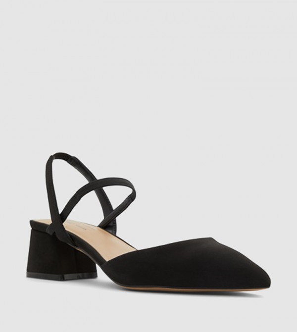 BREENA Slingback Block Heel Pumps