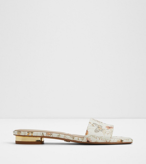 BRILLIANT Printed Low Heel Sandals