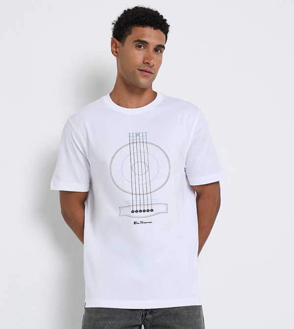 Printed Crew Neck Cotton T-Shirt