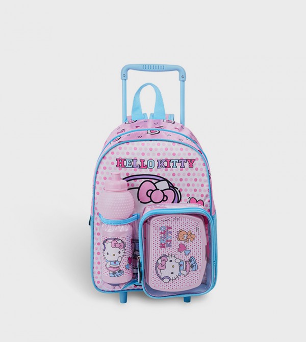 Hello Kitty Printed 13" Trolley Backpack Set