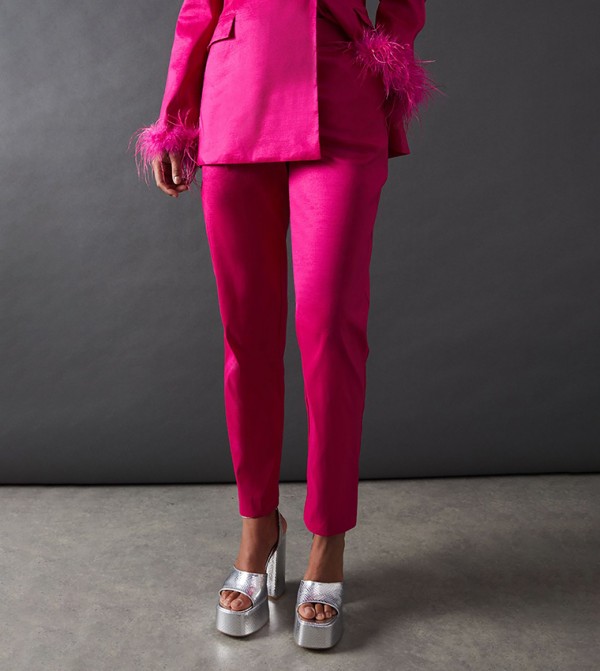 Premium Taffeta Slim Fit Trousers