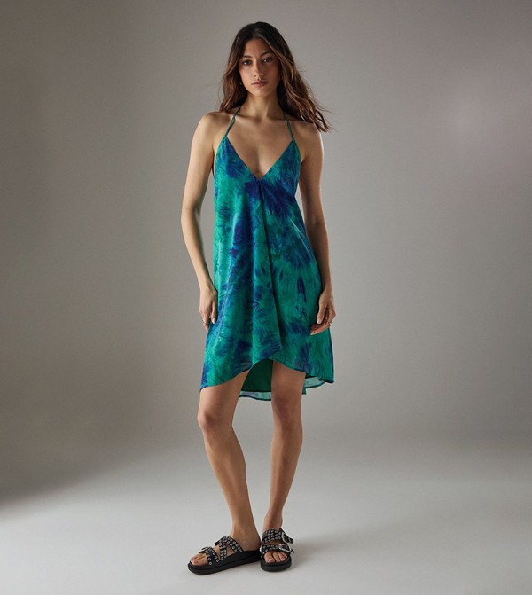 Chiffon Halterneck Mini Sundress