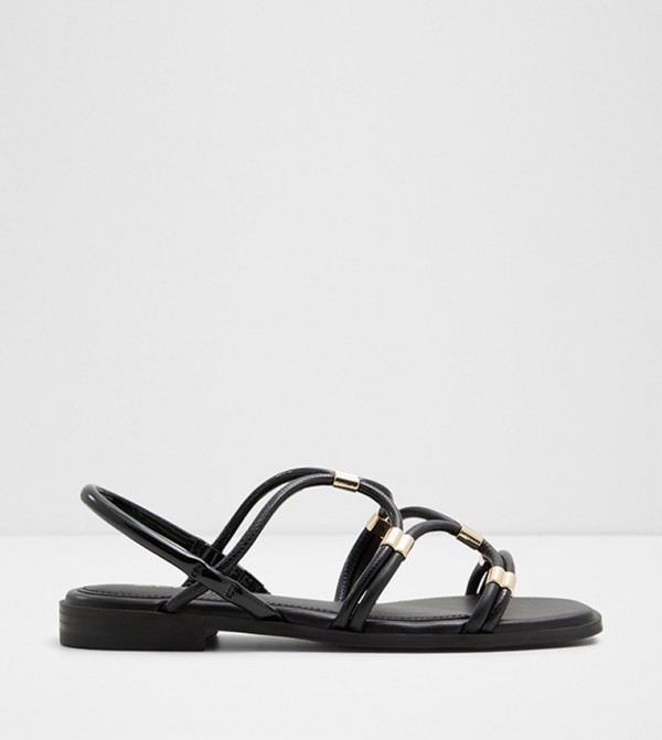 BYCHAN Metal Detail Flat Sandals