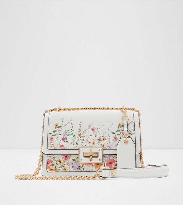 BYWORTH Printed Twist Lock Crossbody Bag