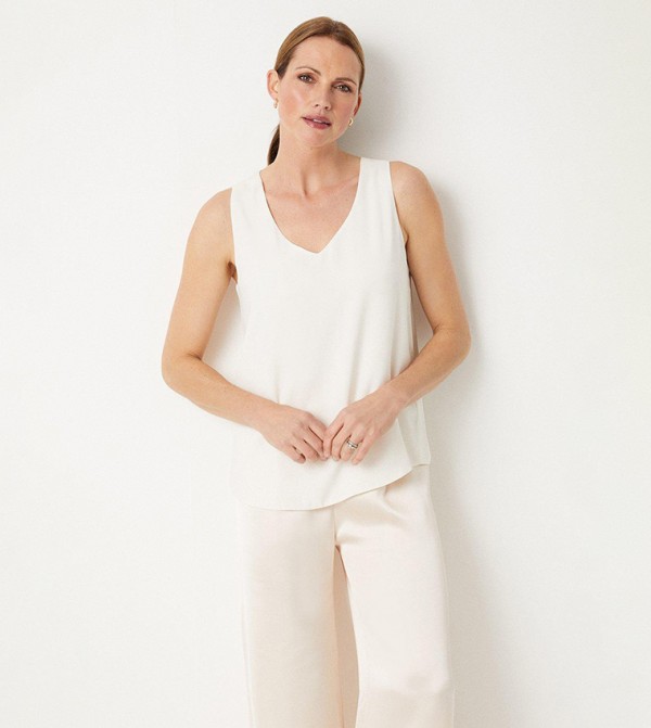 Solid V-Neck Cami Top