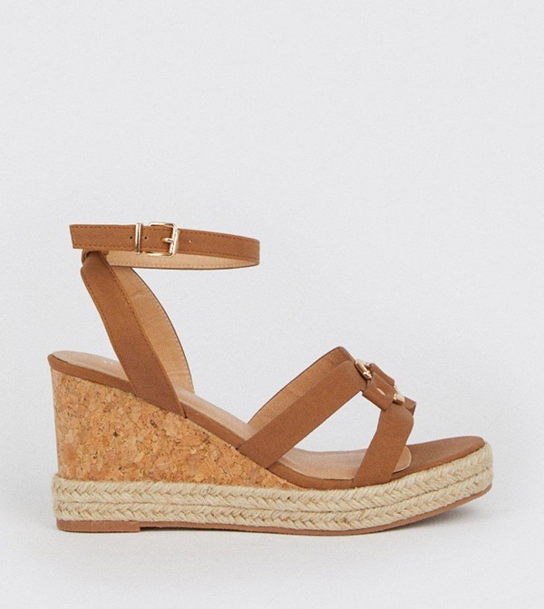 Dark tan wedges shop