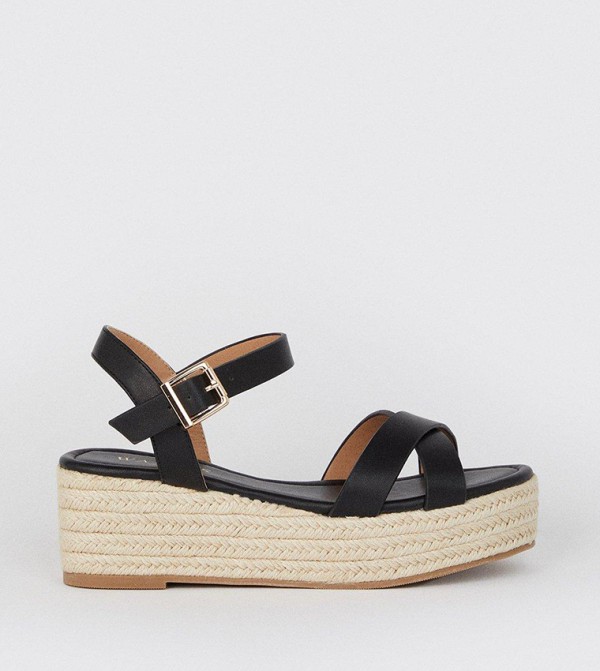 Buy Wallis Remy Crossover Strap Two Part Low Espadrille Wedges