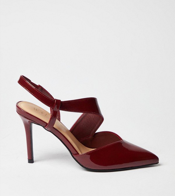 Wide Fit Evie Asymmetric Strap Pumps