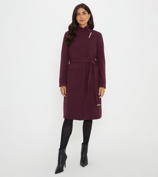 Wallis red 2024 waterfall coat