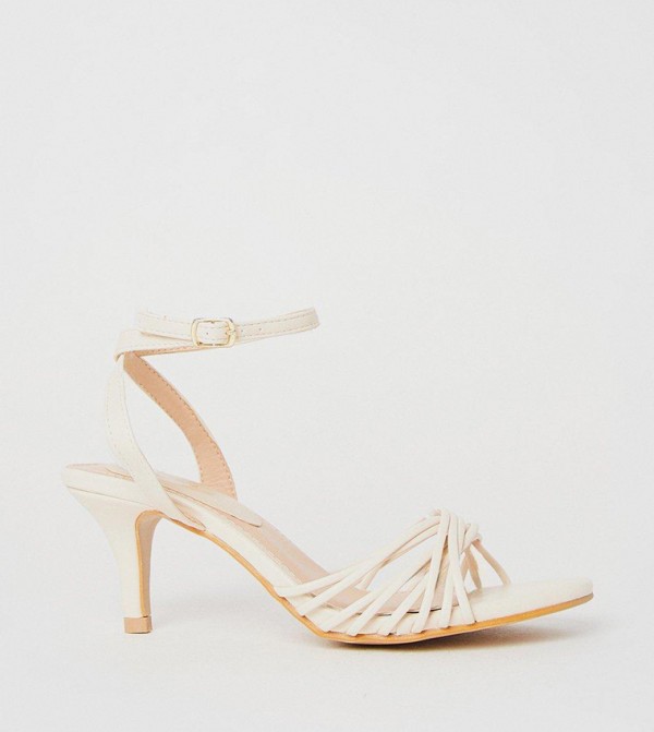 Sugar Twist Strap Kitten Heel Sandals