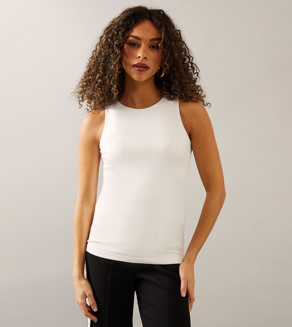 Solid Sleeveless Top