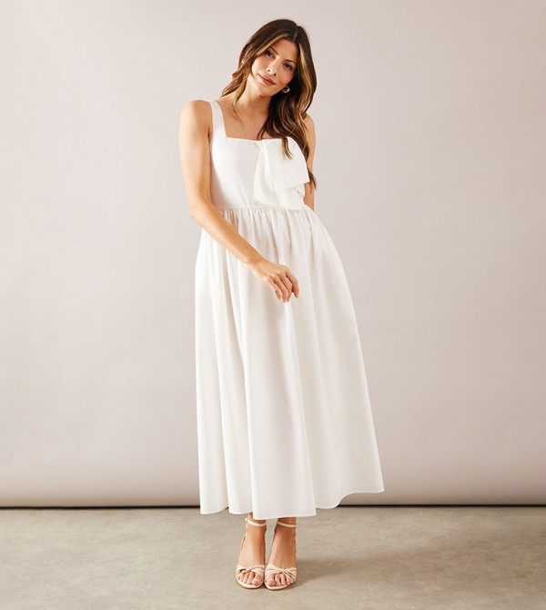 Bow Detail Midaxi Dress