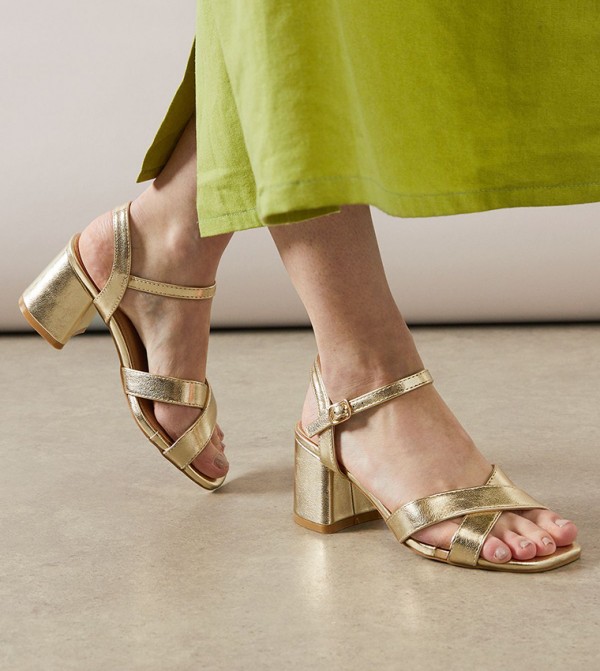 Ankle Strap Block Heel Sandals