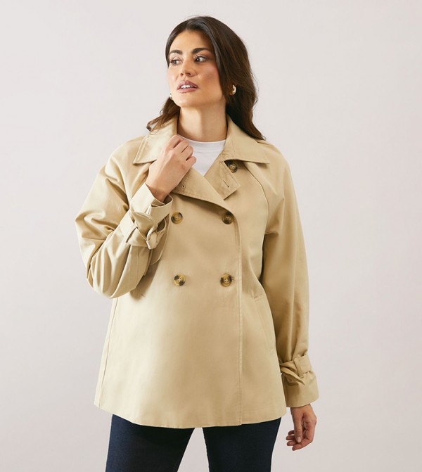 Cropped Trench Jacket