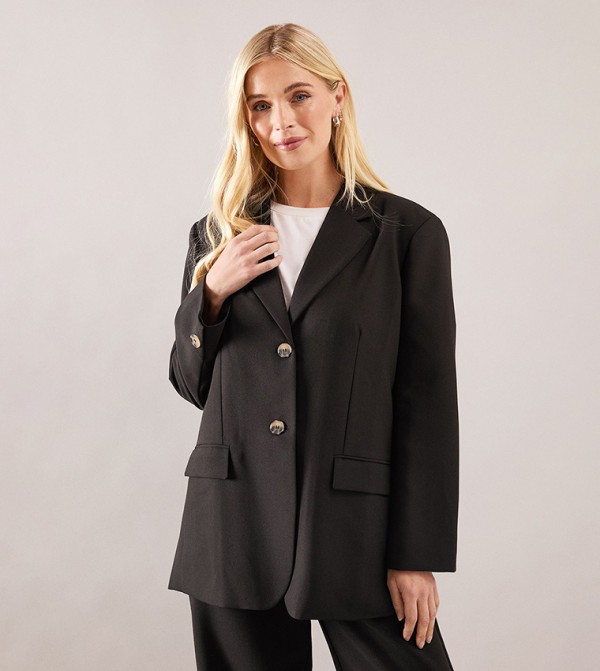 Petite Two-Button Single Breasted Blazer