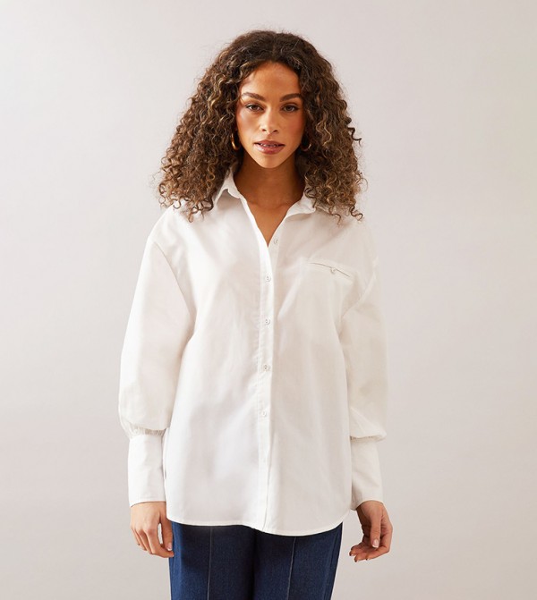 Pocket Detail Long Sleeves Shirt