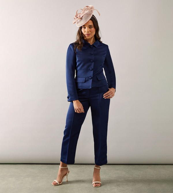 Petite Tapered Fit Crop Trousers