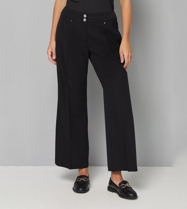 Petite Smart Wide Leg Trousers