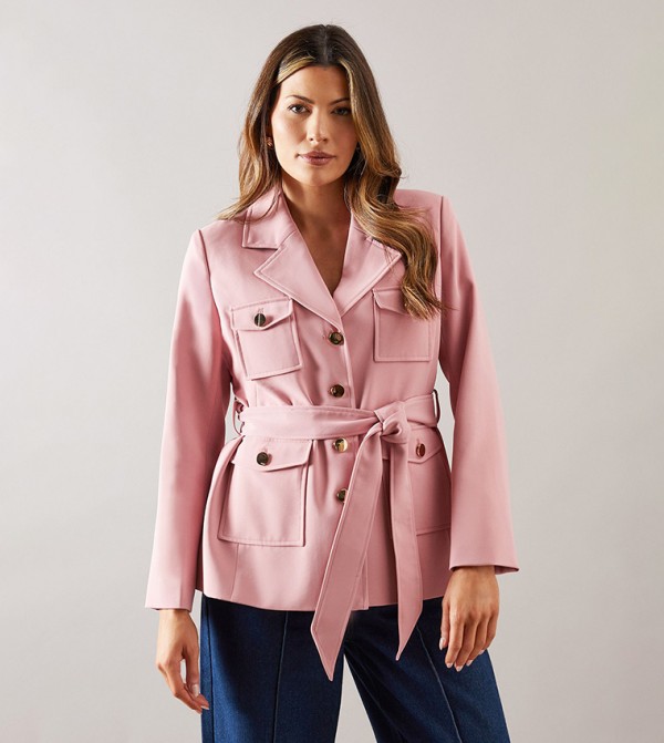 Petite Four Pocket Military Jacket