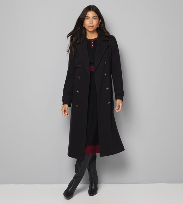 Twill Long Sleeves Trench Coat
