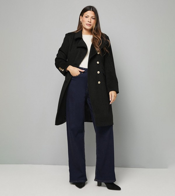 Button Down Military Coat