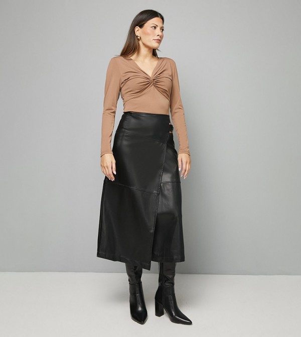 Jersey Twist Front Top