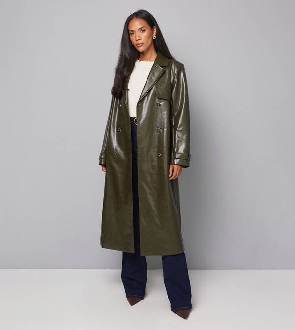 جاكيت ترنش كم طويل 