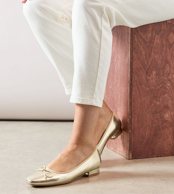 Tatiana Faux Leather Ballerinas