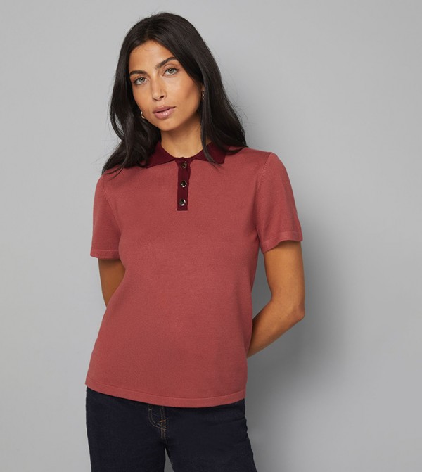Solid Short Sleeves Polo T-Shirt