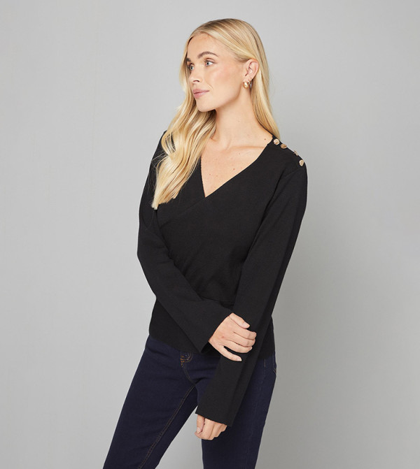 توب بيبلوم محبوك للمقاسات الصغيرة 