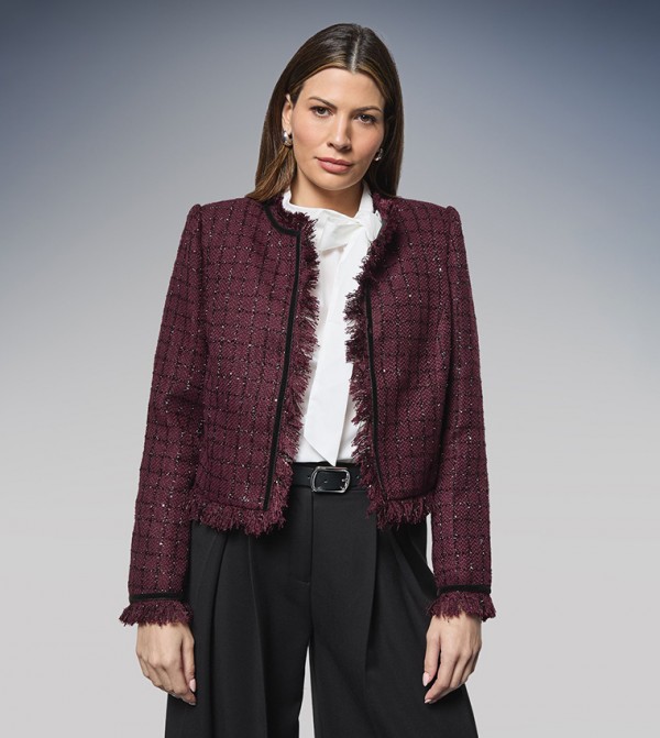 Boucle Trim Detail Jacket