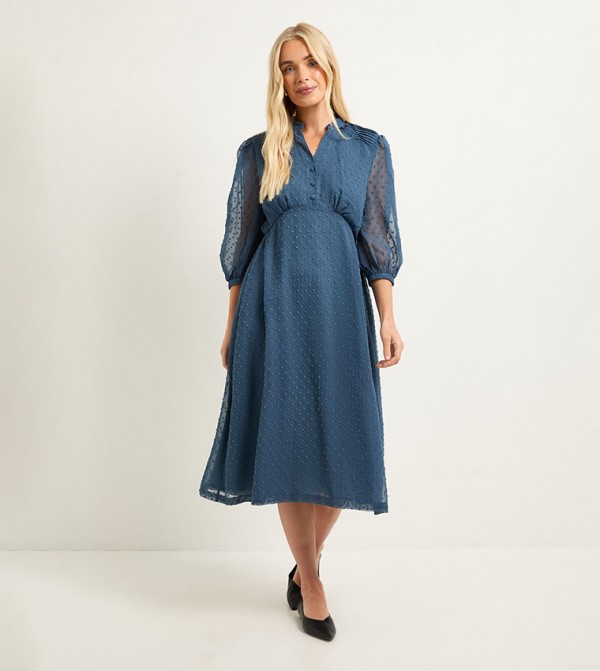 فستان ميدي للمقاسات الصغيرة 