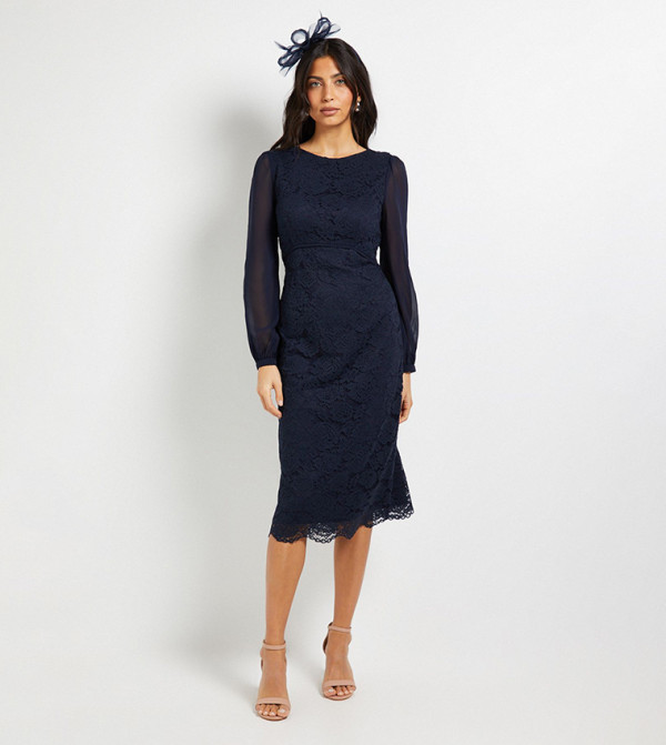 فستان ميدي شيفون 